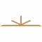Ekena Millwork Saratoga Timber Gable Bracket, Western Red Cedar, 108"W x 27"H x 3 1/2"D x 3 1/2"F, 6/12 Pitch GBW108X27X0404SAR00SWR - alternate 1